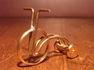 Italian mini brass bicycle