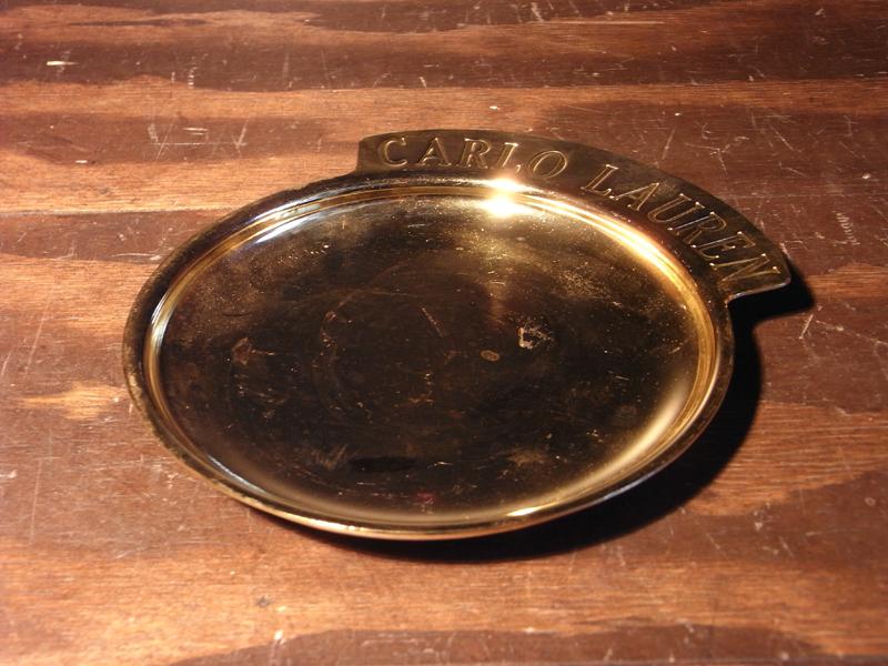 brass ”CARLO LAUREN” change tray