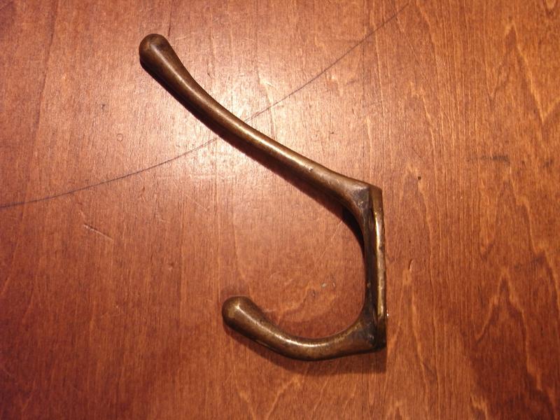 brass hat coat hook