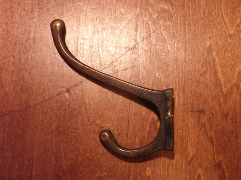 brass hat coat hook