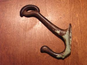 iron hat coat hook 