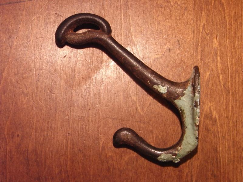 iron hat coat hook