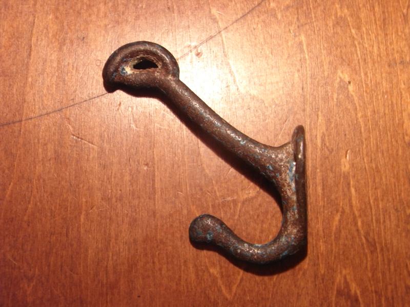 iron hat coat hook 