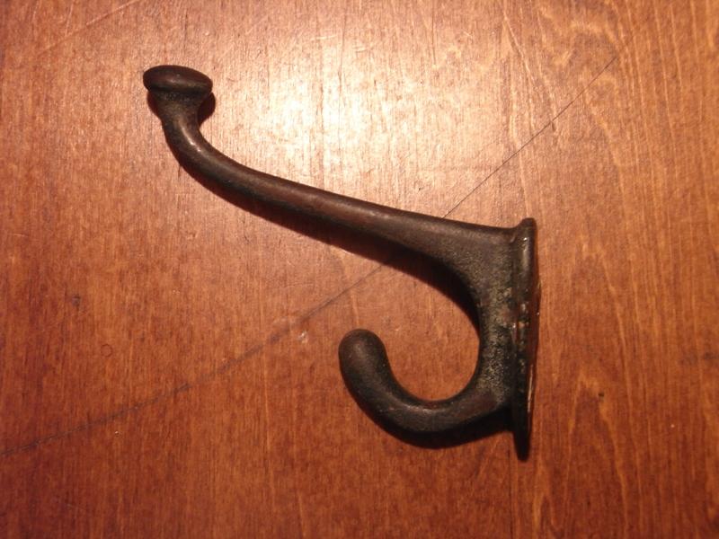 iron hat coat hook
