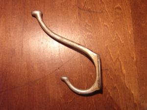 silver hat coat hook