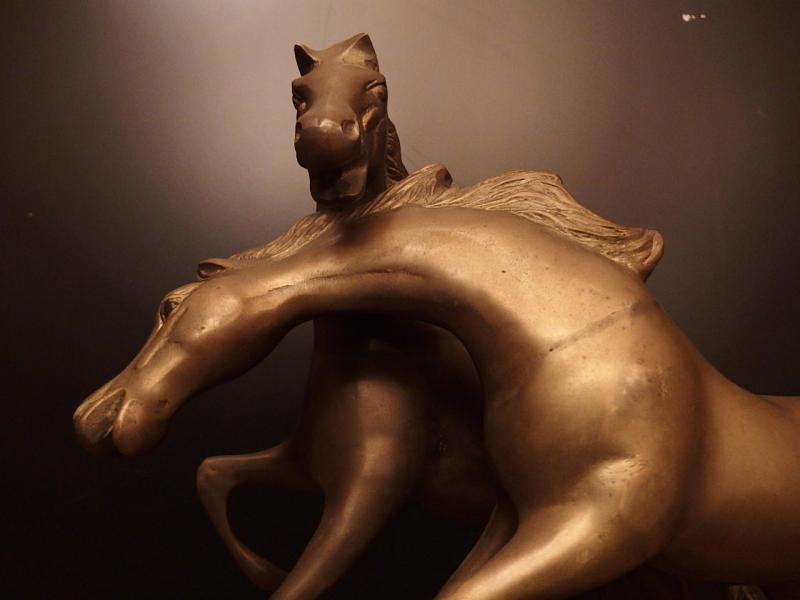 真鍮製2頭の馬の置物　オブジェ　USM 1473（6）