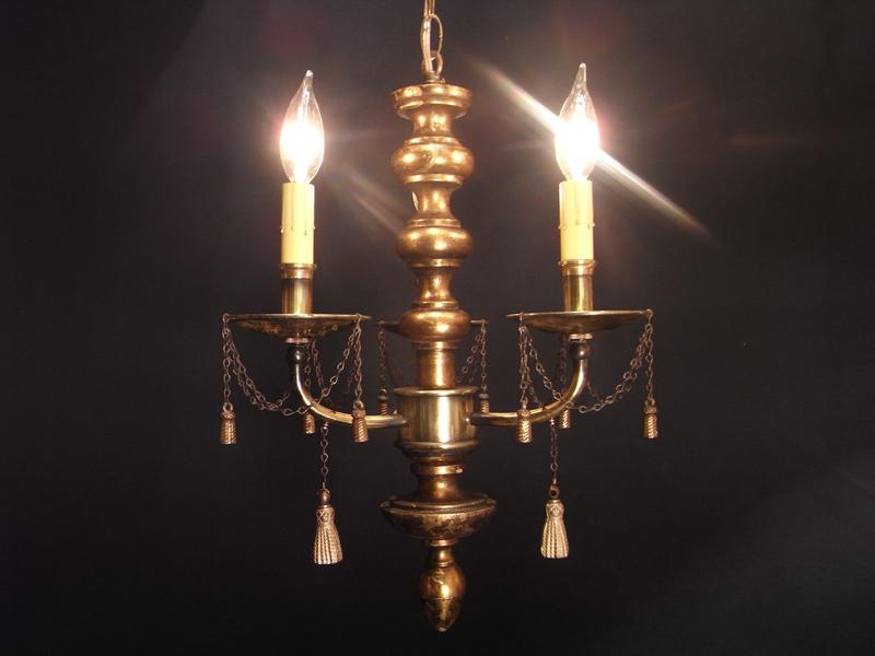 Italian gold tassel chandelier 3灯
