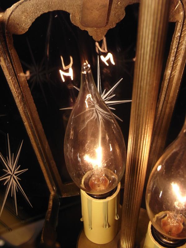 スペイン製小型真鍮ペンダントライト、切り子（カット）プリントガラスランタンペンダント照明）玄関照明　LCH 1035（4）