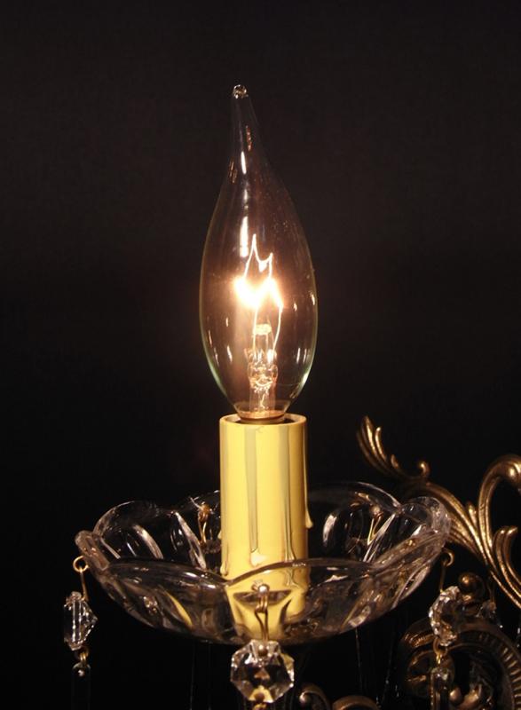 スペイン製真鍮シャンデリア（クリスタルガラスビーズシャンデリア）インテリア照明　LCH 1042（4）