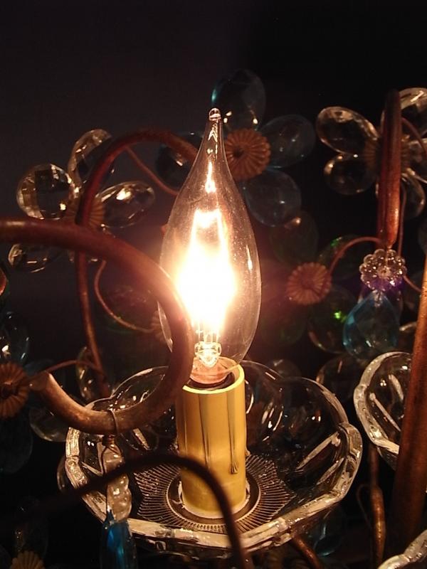 フランス製フラワーシャンデリア　（クリスタル花）インテリア照明　LCH 1031（3）