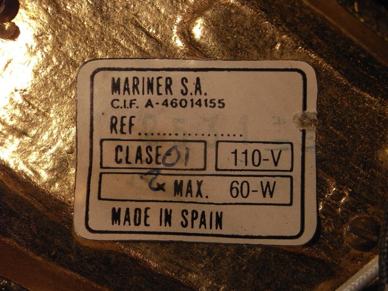スペイン製真鍮ブラケット、壁ブラケット照明、ウォールランプ、ライト　LCB 0456（7）