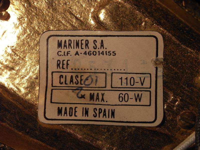 スペイン製真鍮ブラケット、壁ブラケット照明、ウォールランプ、ライト LCB 0456(7)
