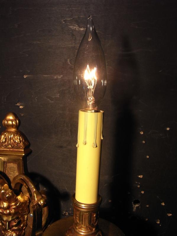スペイン製真鍮ブラケット、壁ブラケット照明、ウォールランプ、ライト　LCB 0466（4）