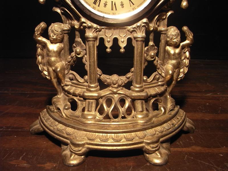 フランス製真鍮時計、置き時計、アンティーククロック　LCM 5717（5）