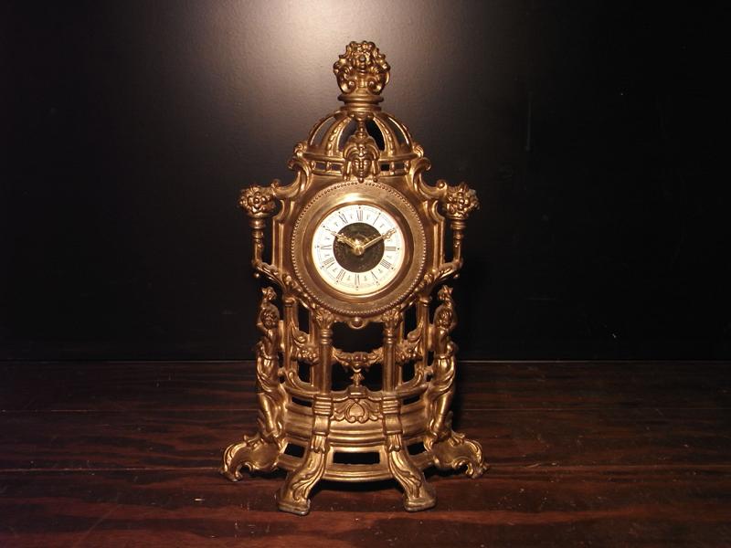 フランス製真鍮時計、置き時計、アンティーククロック LCM 5718