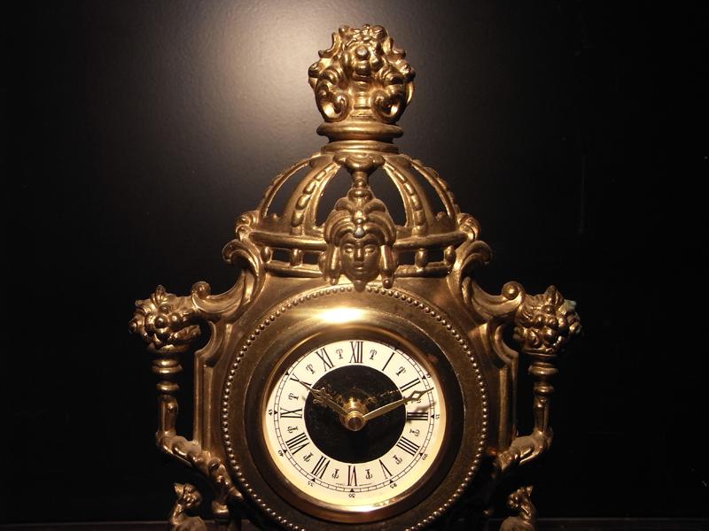 フランス製真鍮時計、置き時計、アンティーククロック　LCM 5718（4）