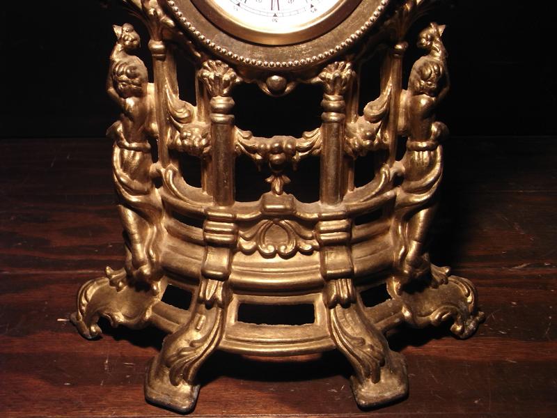 フランス製真鍮時計、置き時計、アンティーククロック　LCM 5718（5）