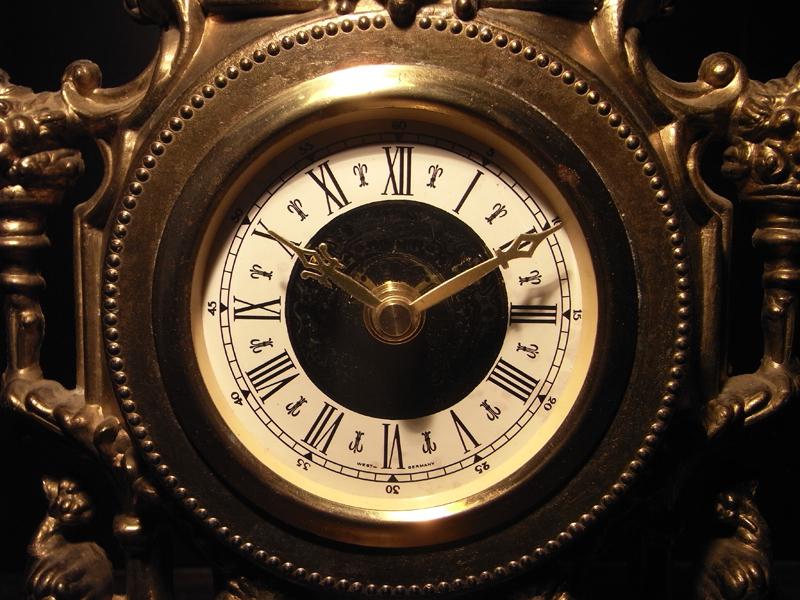 フランス製真鍮時計、置き時計、アンティーククロック LCM 5718