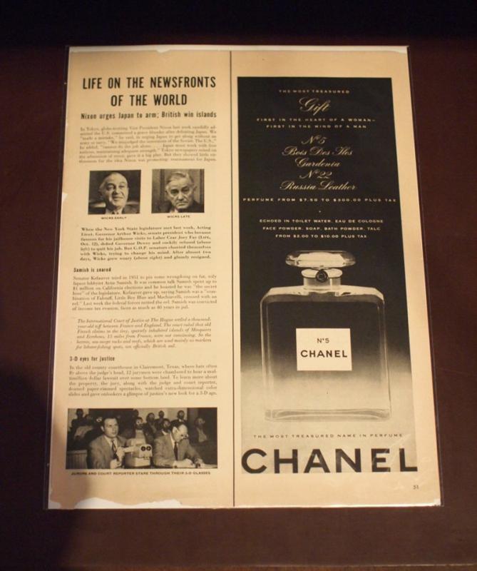 CHANEL PERFUM ADVERTISEMENT、ヴィンテージシャネル香水広告　LCC 1108（1）