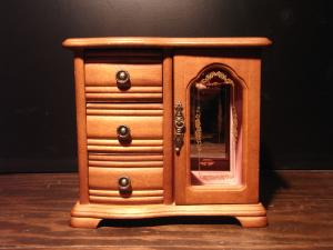 wood jewelry chest