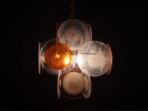 Murano glass disk lamp 4灯