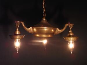 brass chandelier 3灯