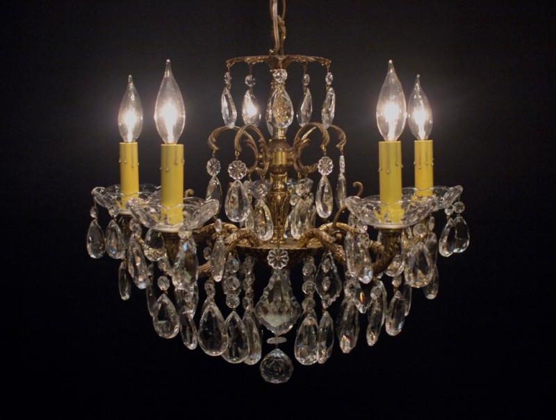 Spanish brass chandelier 5灯