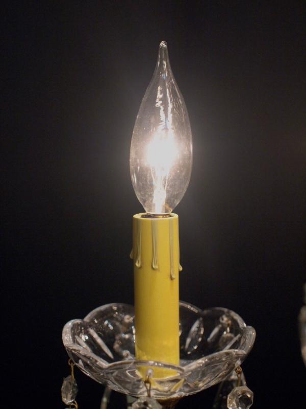 スペイン製真鍮シャンデリア（クリスタルガラスビーズシャンデリア）インテリア照明、リビング照明　LCH 1090（2）