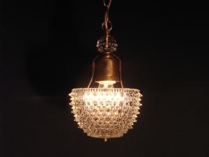 spiky glass shade lamp 1灯