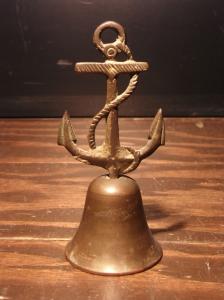Italian brass anchor hand bell