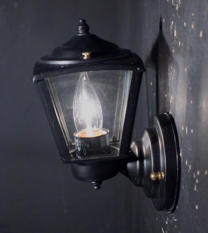 黒ランタンウォールブラケット、壁ブラケット照明、ウォールランプ 、ライト　LCB 0512（3）