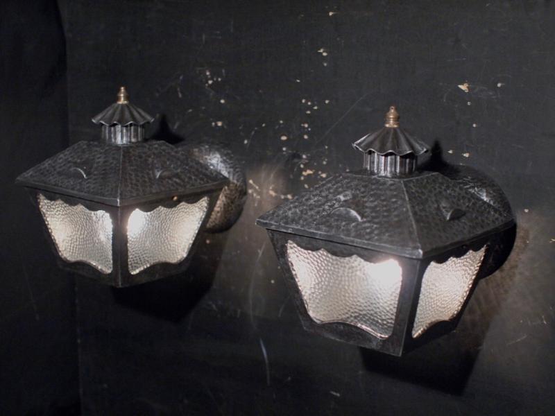 black lantern wall bracket 1灯<PAIR>