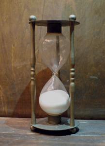 Italian brass hourglass