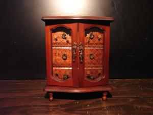 wood jewelry chest