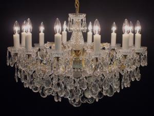 Czechoslovak glass Maria Theresa chandelier 12灯