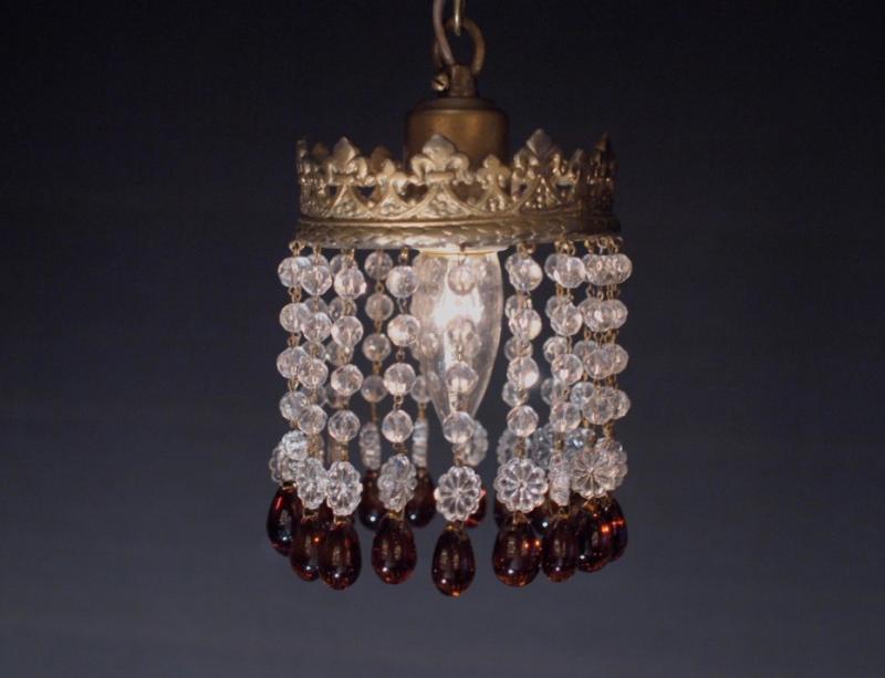 Italian brass beads chandelier 1灯