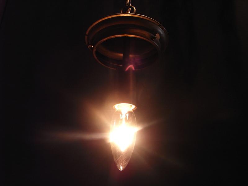 小型真鍮ペンダントライト（磨りガラスペンダント照明）ランタン玄関照明　LCH 1111（3）