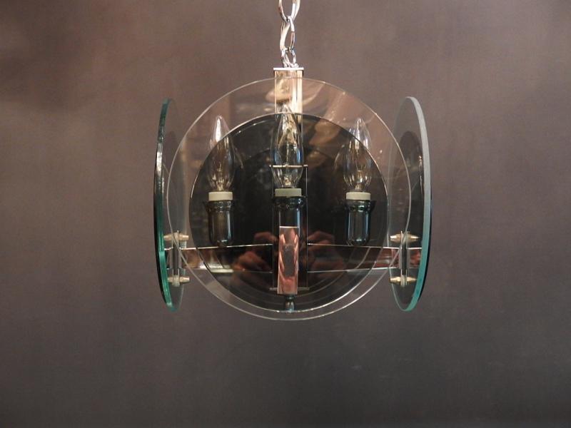 Fontana Arte スタイルの小ぶりなガラスシャンデリア　USH 1154（3）