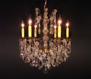 French brass chandelier 6灯