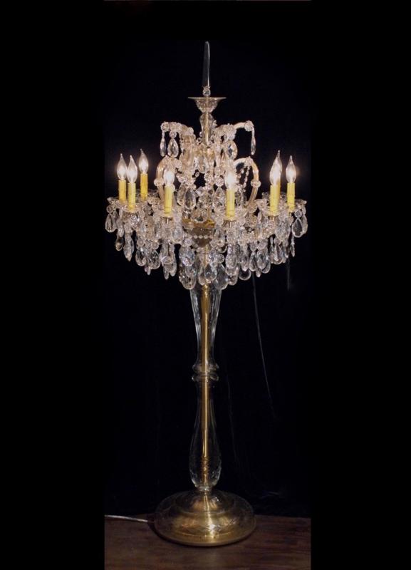 Czechoslovak glass Maria Theresa floor chandelier 10灯