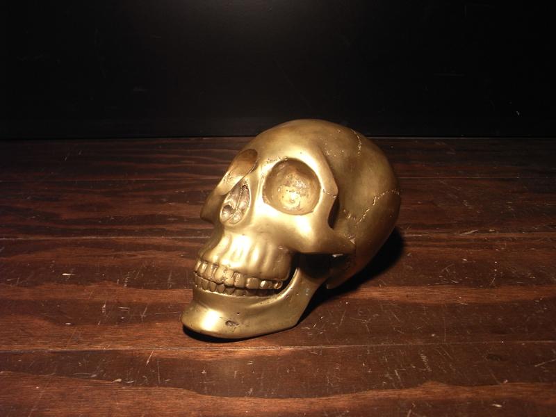 Italian brass skull