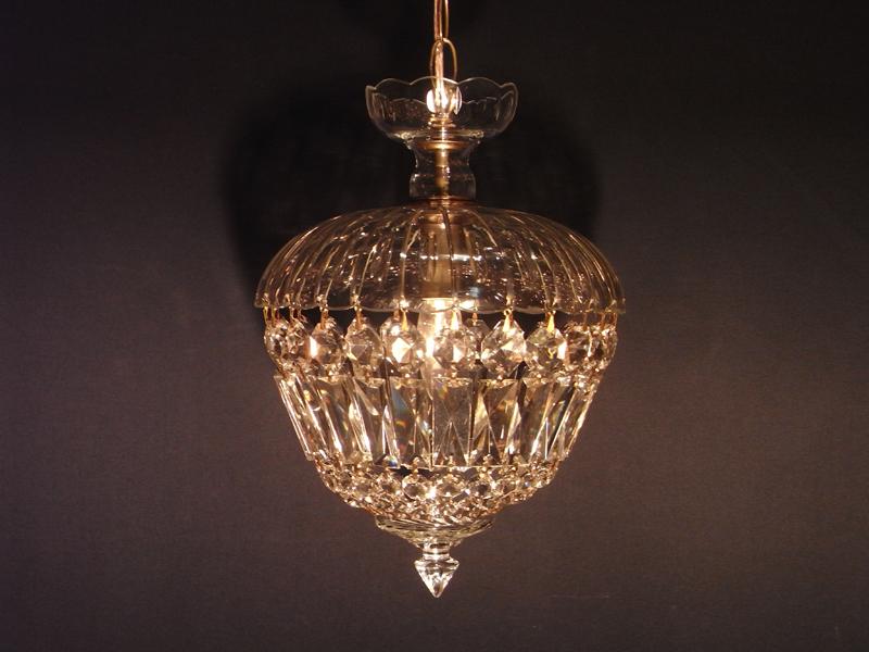 Czechoslovak glass shade grape chandelier 1灯