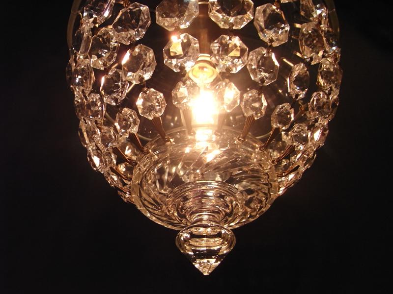ブドウ型ガラスシェードシャンデリア、小型インテリア照明、玄関照明、ペンダント照明　LCH 1113（4）