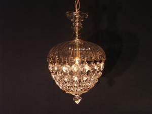 Czechoslovak glass shade grape chandelier 1灯