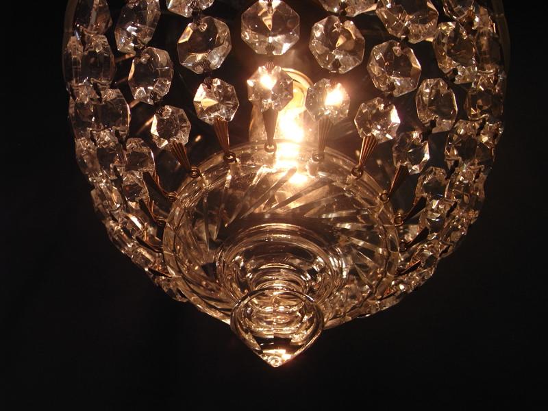 ブドウ型ガラスシェードシャンデリア、小型インテリア照明、玄関照明、ペンダント照明　LCH 1118（4）
