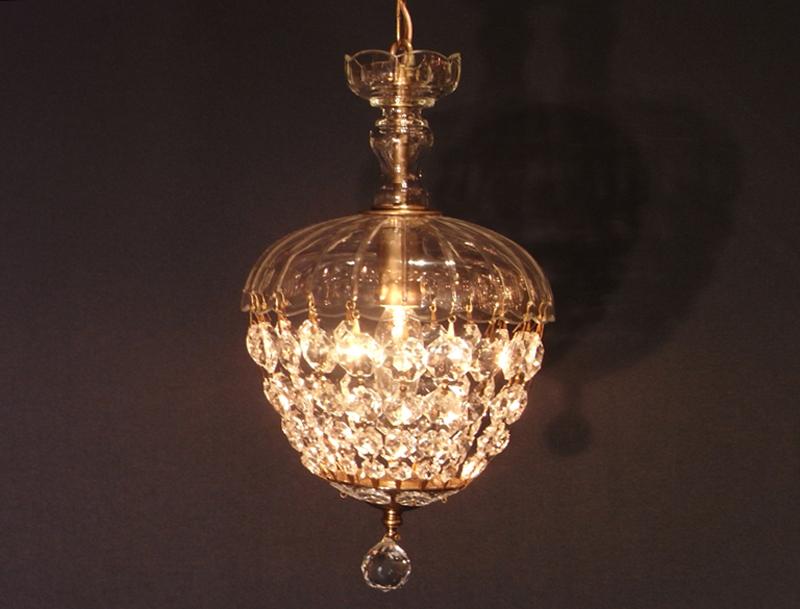 ブドウ型ガラスシェードシャンデリア、小型インテリア照明、玄関照明、ペンダント照明　LCH 1119（1）