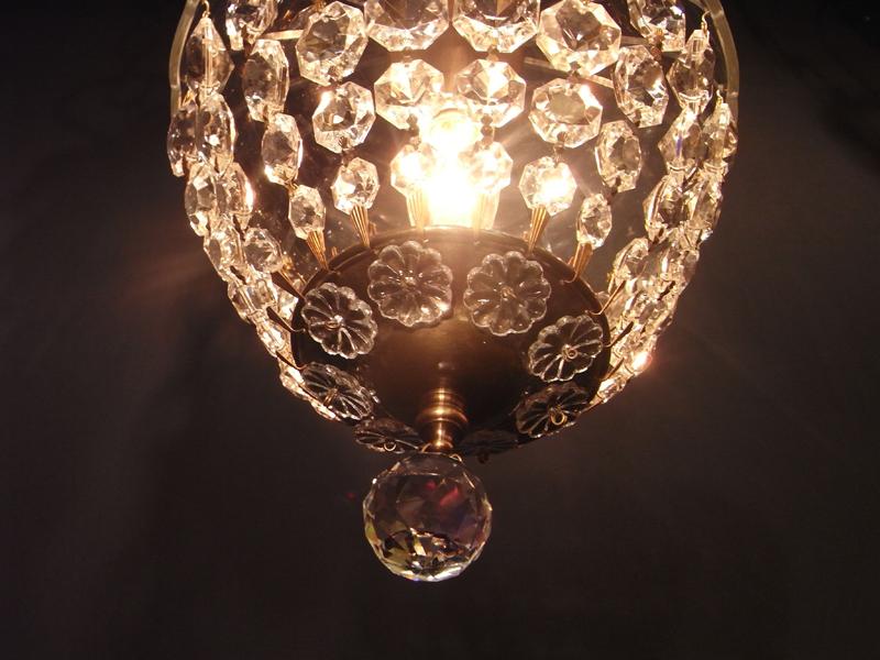 ブドウ型ガラスシェードシャンデリア、小型インテリア照明、玄関照明、ペンダント照明　LCH 1119（4）
