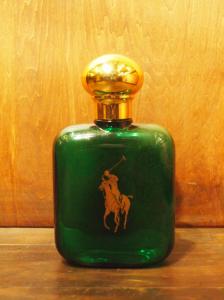 Ralph Lauren / POLO glass perfume bottle