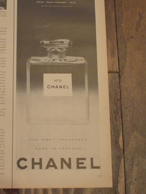 CHANEL PERFUM ADVERTISEMENT、ヴィンテージシャネル香水広告 LCC 1120(2)