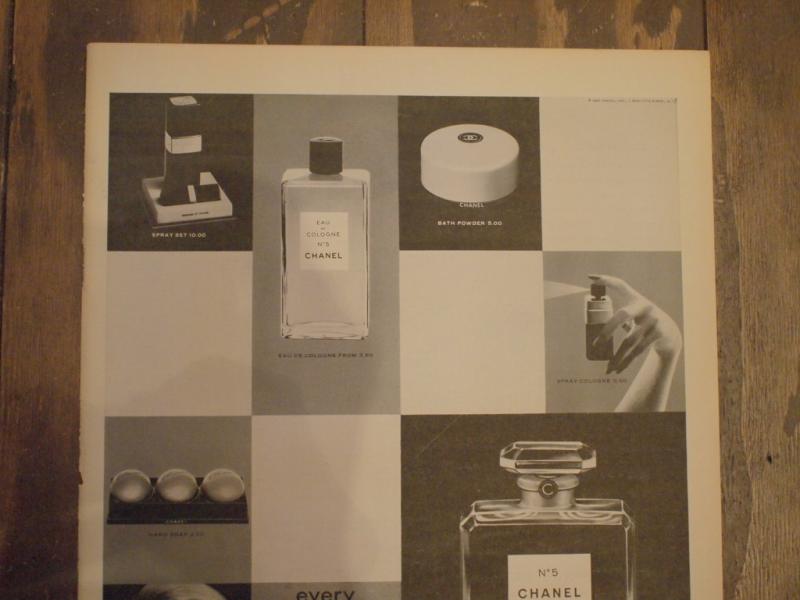 CHANEL PERFUM ADVERTISEMENT、ヴィンテージシャネル香水広告　LCC 1121（3）